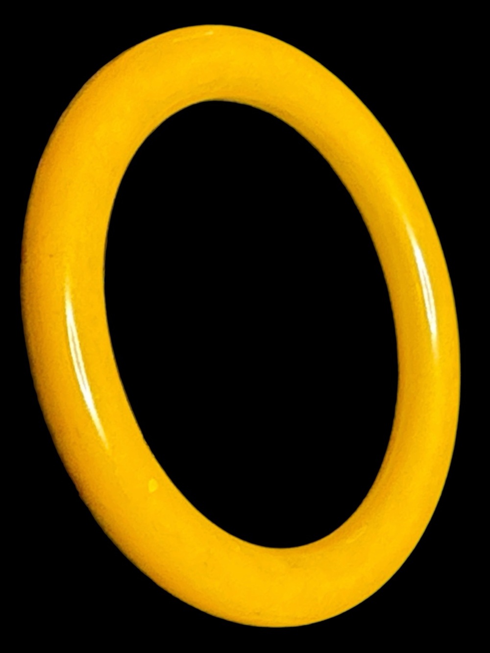 Egg Yolk Yellow Bakelite Bangle Bracelet